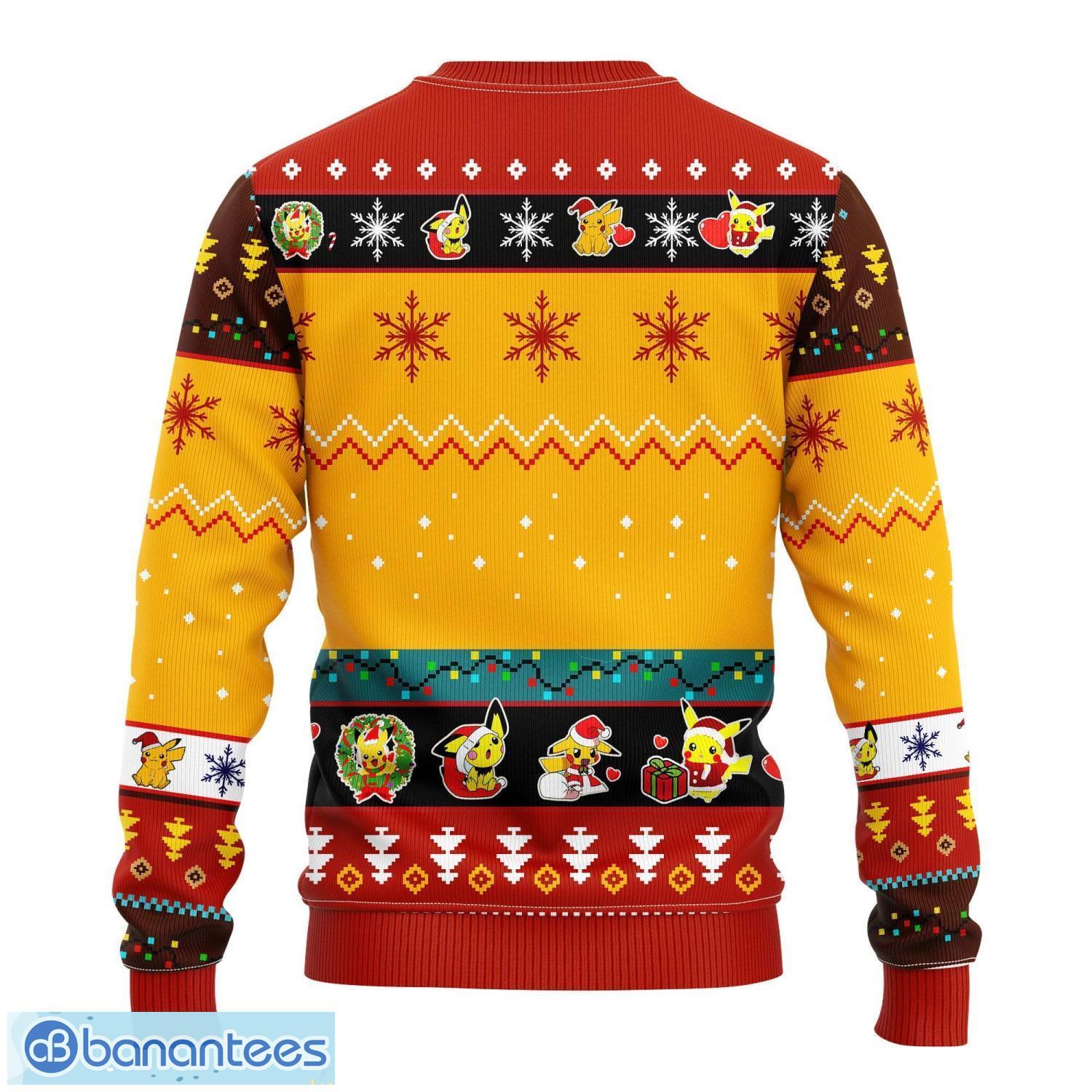 pikachu pokemon ugly christmas sweater yellow 1 amazing gift idea for pokemon lovers 1 image Pikachu Pokemon Ugly Christmas Sweater Yellow 1 Amazing Gift Idea For Pokemon Lovers Product Photo 2