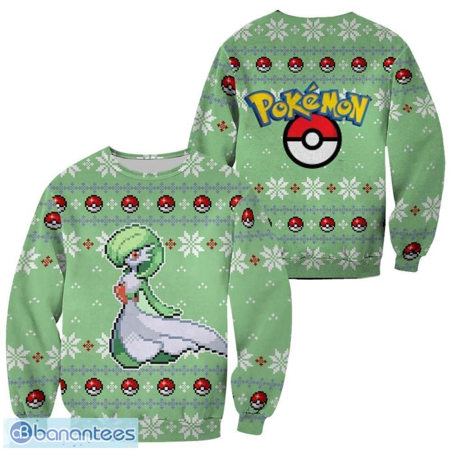 pokemon gardevoir ugly christmas sweater custom xmas gift men women christmas gift image Pokemon Gardevoir Ugly Christmas Sweater Custom Xmas Gift Men Women Christmas Gift Product Photo 1