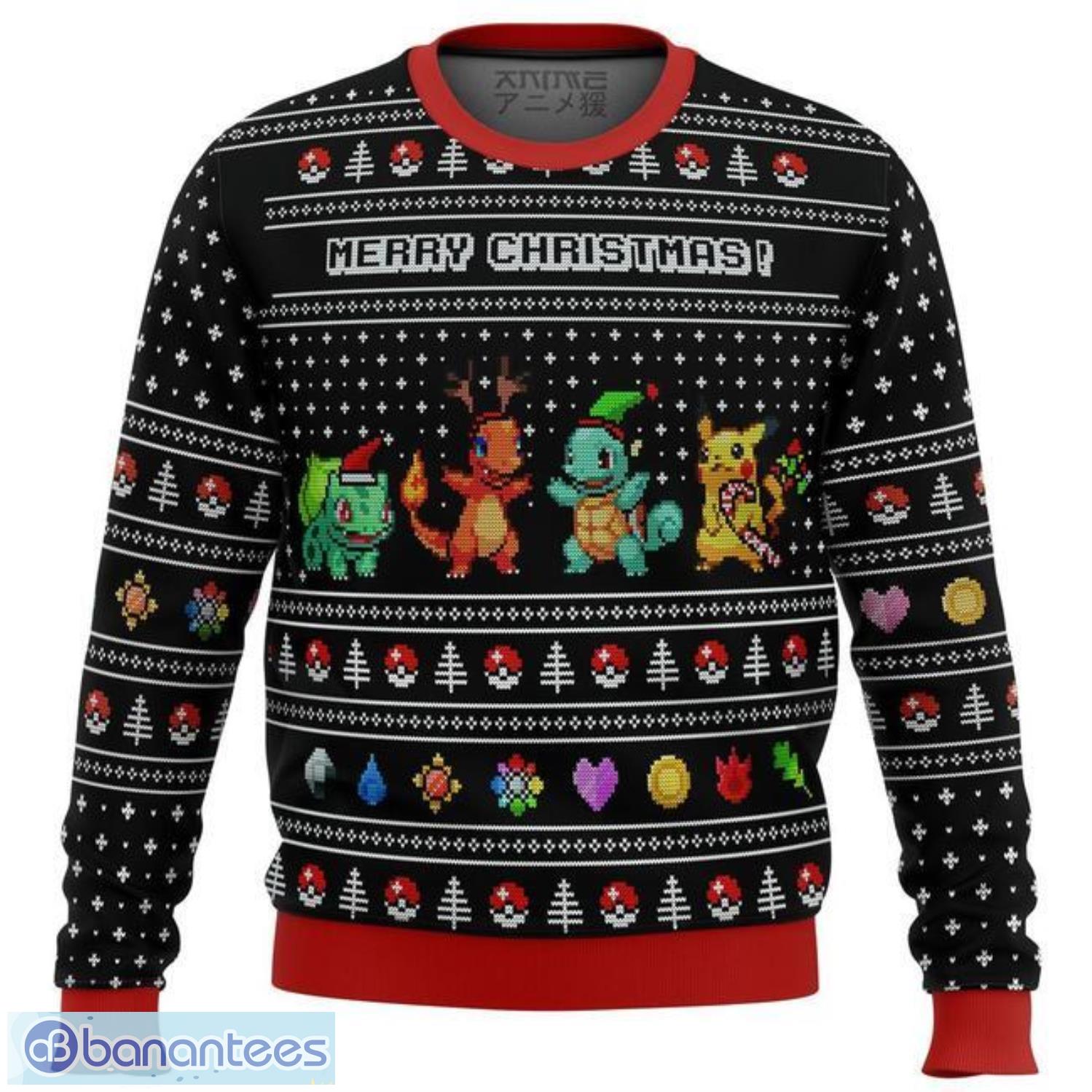 pokemon kanto starters premium ugly christmas sweater amazing gift idea for pokemon lovers image Pokemon Kanto Starters Premium Ugly Christmas Sweater Amazing Gift Idea For Pokemon Lovers Product Photo 1