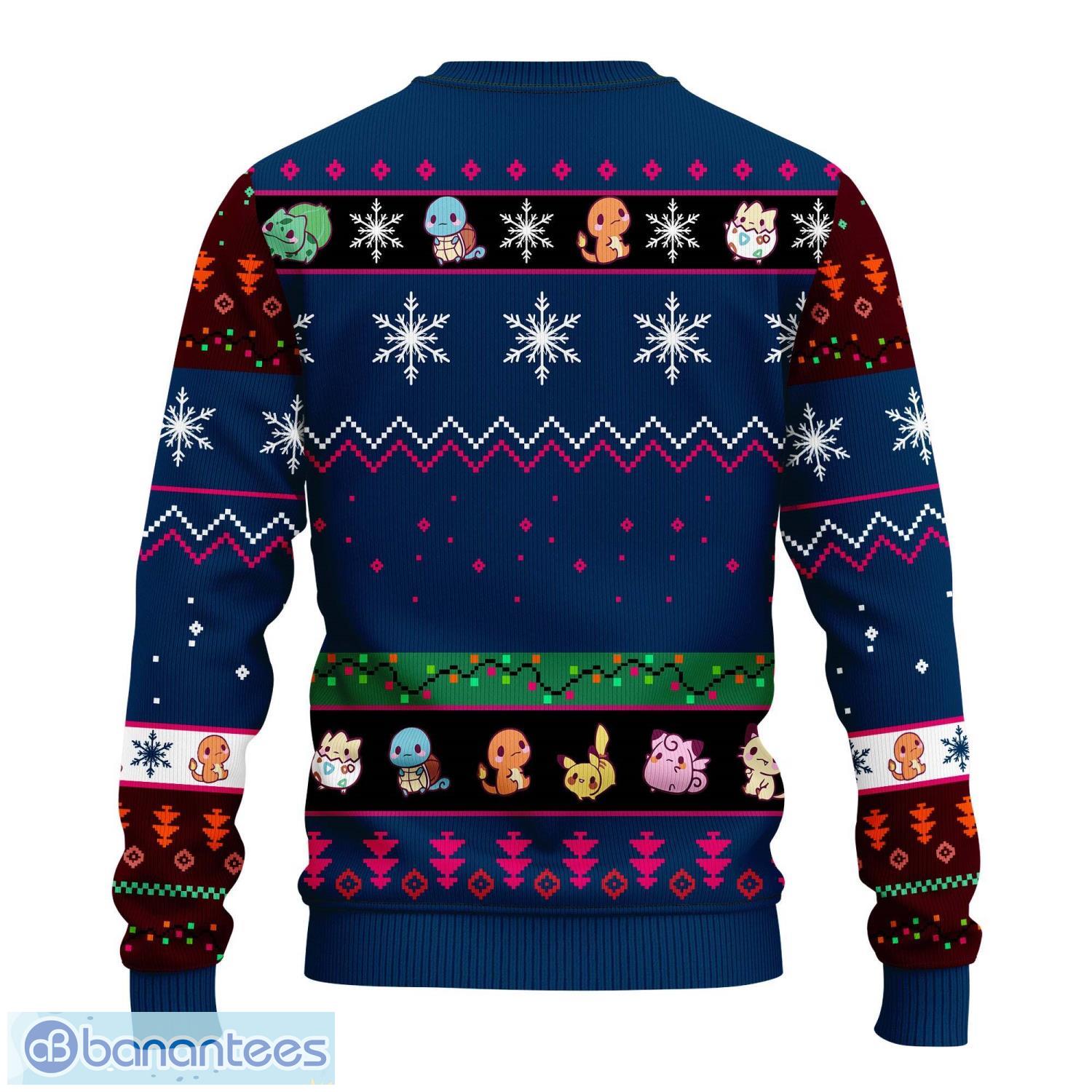 pokemon new cute funny ugly christmas sweater amazing gift idea for pokemon lovers 1 image Pokemon New Cute Funny Ugly Christmas Sweater Amazing Gift Idea For Pokemon Lovers Product Photo 2