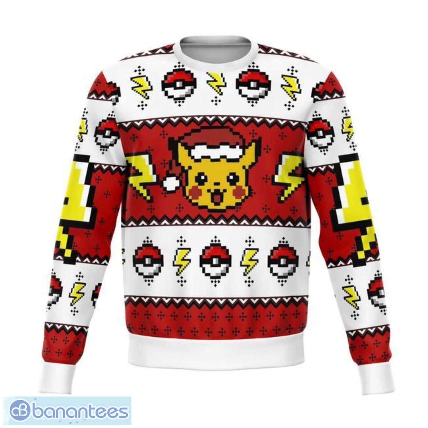 pokemon pikachu premium ugly christmas sweater amazing gift idea for pokemon lovers image Pokemon Pikachu Premium Ugly Christmas Sweater Amazing Gift Idea For Pokemon Lovers Product Photo 1