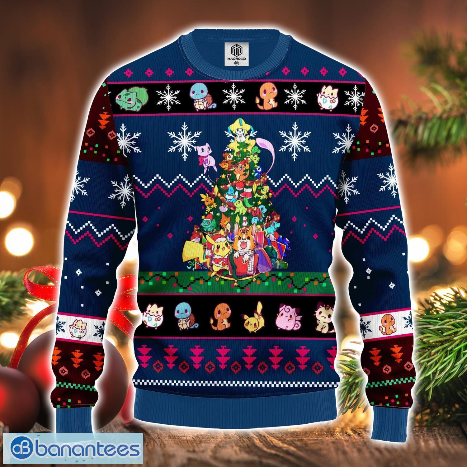 pokemon ugly christmas sweater tree blue 1 amazing gift idea for pokemon lovers image Pokemon Ugly Christmas Sweater Tree Blue 1 Amazing Gift Idea For Pokemon Lovers Product Photo 1
