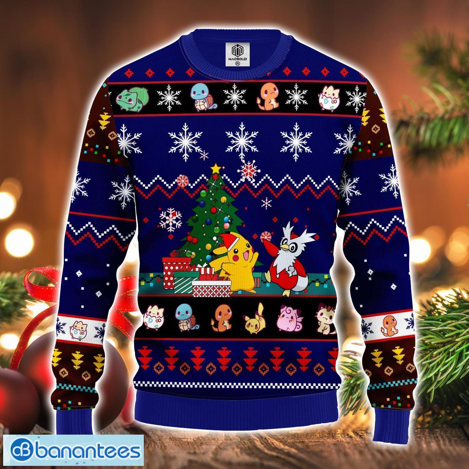 pokemon ugly christmas sweater tree blue 2 amazing gift idea for pokemon lovers image Pokemon Ugly Christmas Sweater Tree Blue 2 Amazing Gift Idea For Pokemon Lovers Product Photo 1