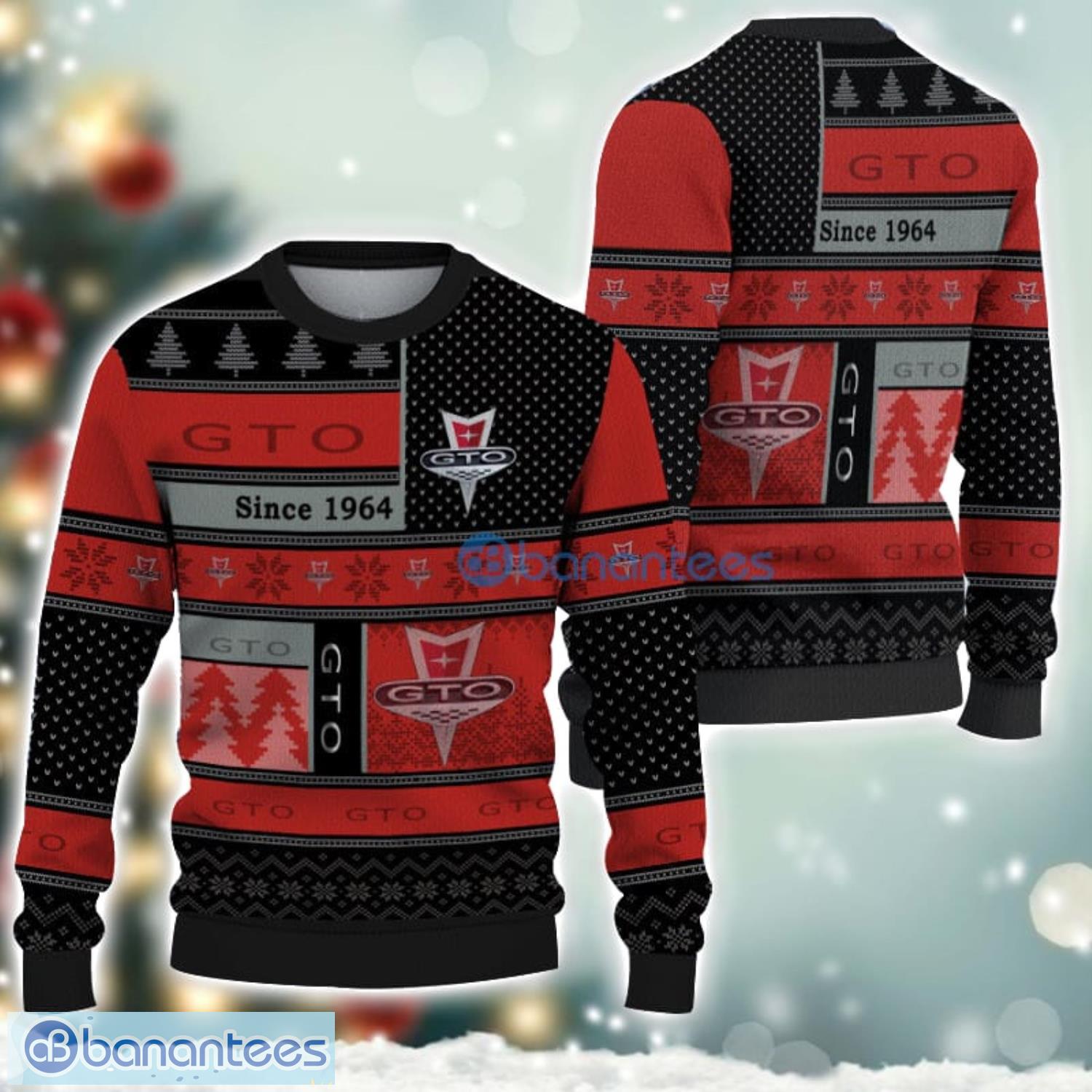 pontiac gto logo ugly christmas sweater for fans men and women christmas gift ideas image Pontiac GTO Logo Ugly Christmas Sweater For Fans Men And Women Christmas Gift Ideas Product Photo 1