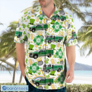 Rochester, Monroe County, New York, Point Pleasant Fire Department, St Patrick's Day Hawaiian Shirt Product Photo 4