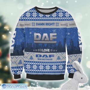DAF Damn Right I Lover DAF Now And Forever 3D Ugly Christmas Sweater Christmas Gift Product Photo 2
