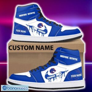 Boise State Broncos Air Jordan Hightop Shoes New Custom Name For Fans Gift Sneaker - Boise State Broncos Air Jordan Hightop Shoes Photo 4