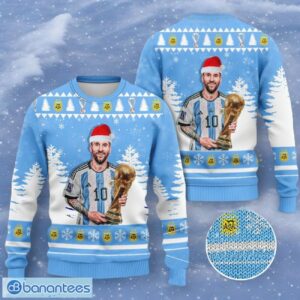 Messi Ugly Sweater Christmas Gift For Fans Men Women Christmas Gift Product Photo 1