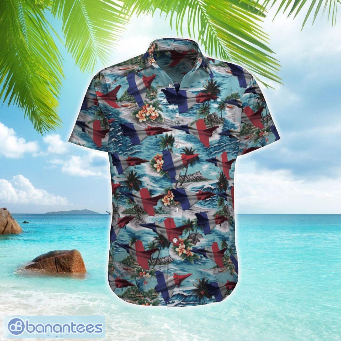rafale solo display french hawaiian shirt beach shirt summer holiday gift fan gift image Rafale Solo Display French Hawaiian Shirt Beach Shirt Summer Holiday Gift Fan Gift Product Photo 1