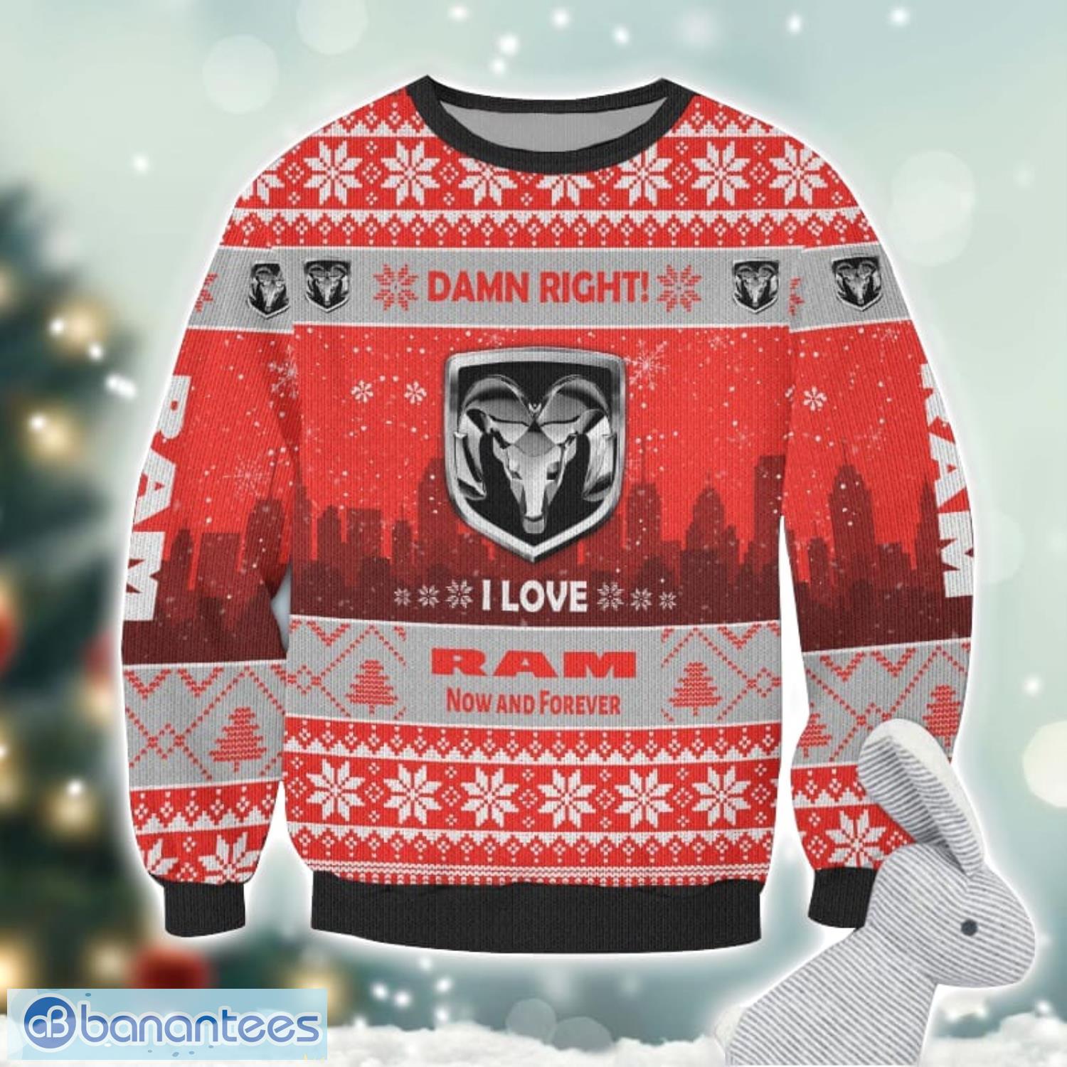ram truck damn right i lover ram truck now and forever 3d ugly christmas sweater christmas gift 1 image Ram truck Damn Right I Lover Ram truck Now And Forever 3D Ugly Christmas Sweater Christmas Gift Product Photo 2