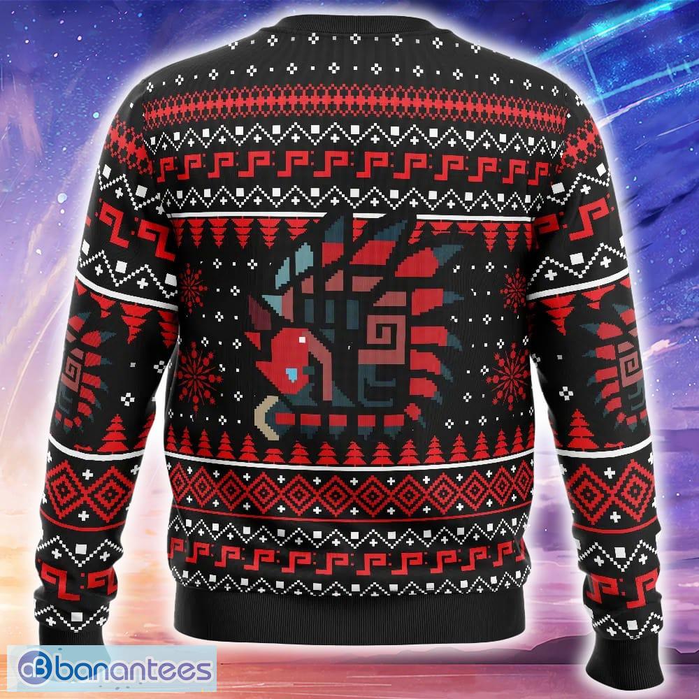 rathalos monster hunter knitted christmas sweater trending holidays for men women fans 1 image Rathalos Monster Hunter Knitted Christmas Sweater Trending Holidays For Men Women Fans - Rathalos Monster Hunter Ugly Christmas Sweater_2
