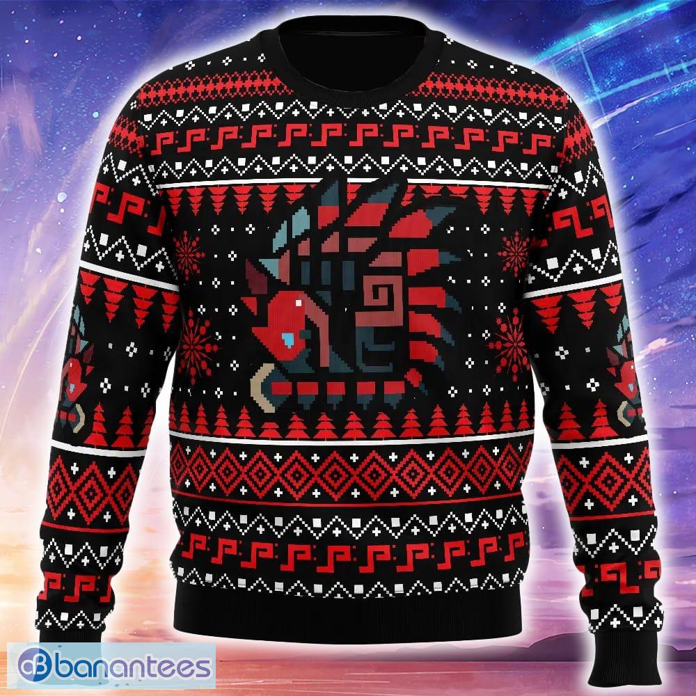 rathalos monster hunter knitted christmas sweater trending holidays for men women fans image Rathalos Monster Hunter Knitted Christmas Sweater Trending Holidays For Men Women Fans - Rathalos Monster Hunter Ugly Christmas Sweater_1