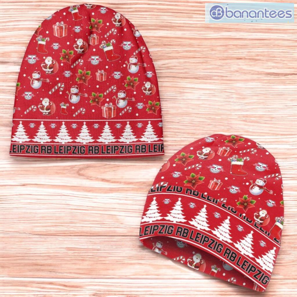 rb leipzig beanie hat ugly christmas pattern gift for men and women image Rb Leipzig Beanie Hat Ugly Christmas Pattern Gift For Men And Women Product Photo 1