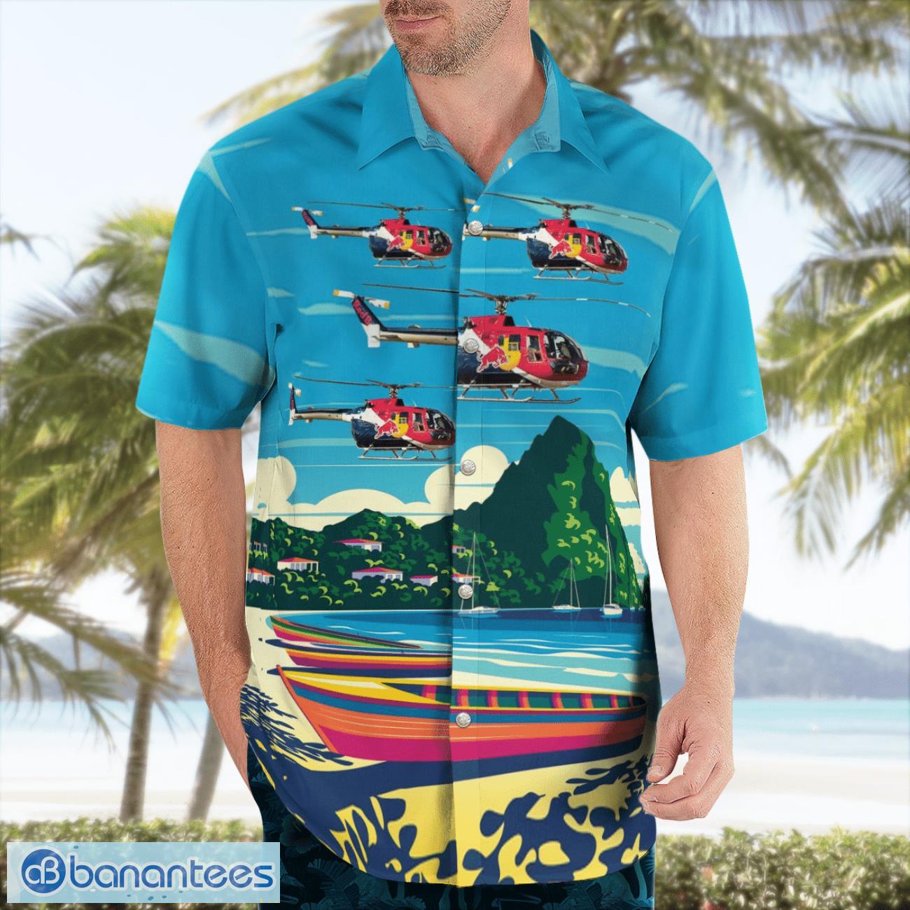 red bull air force helicopter hawaiian shirt beach shirt summer holiday gift all printed 2 image Red Bull Air Force Helicopter Hawaiian Shirt Beach Shirt Summer Holiday Gift All Printed Product Photo 3