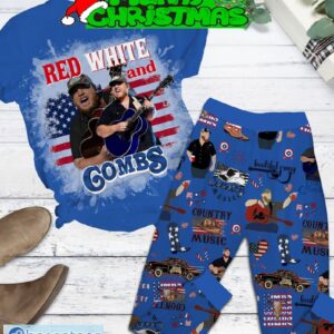 Red White And Combs Country Music Pajamas Set For Women Gift Christmas - Red White And Combs Country Music Pajamas Set-2