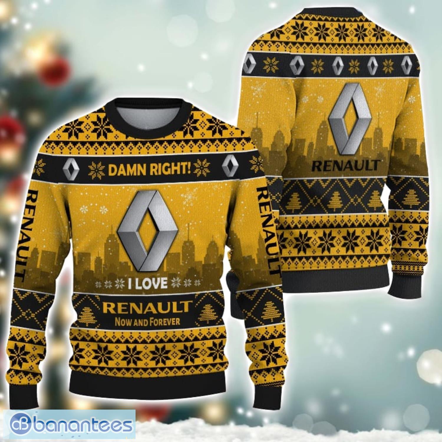 renault damn right i lover renault now and forever 3d ugly christmas sweater christmas gift image Renault Damn Right I Lover Renault Now And Forever 3D Ugly Christmas Sweater Christmas Gift Product Photo 1