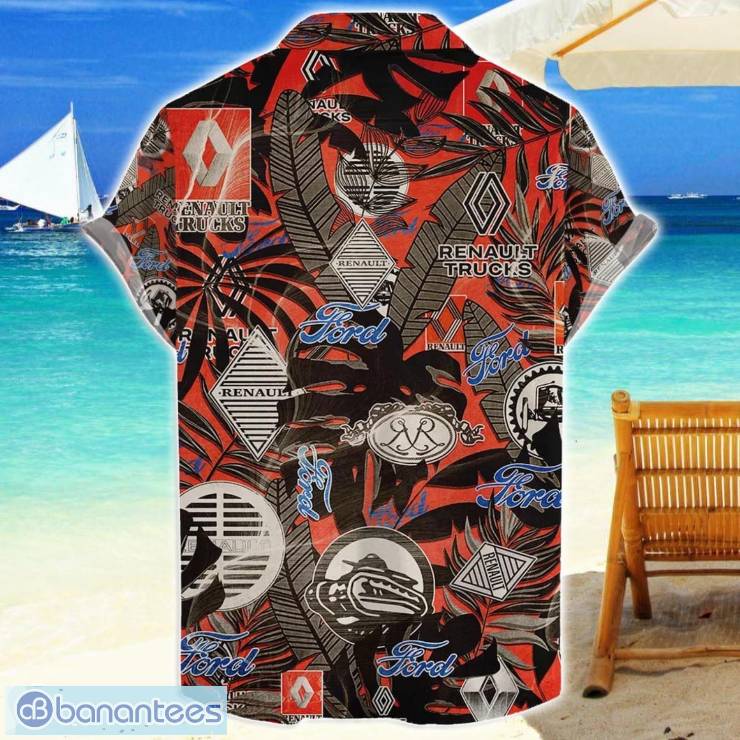 renault trucks truck retro logo 3d hawaiian shirt for men and women 1 image Renault Trucks Truck Retro Logo 3D Hawaiian Shirt For Men And Women Product Photo 2