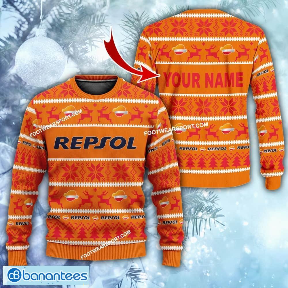 repsol custom name ugly christmas 3d sweater gift for adult image Repsol Custom Name Ugly Christmas 3D Sweater Gift For Adult - Repsol Custom Name Ugly Christmas 3D Sweater Gift For Adult
