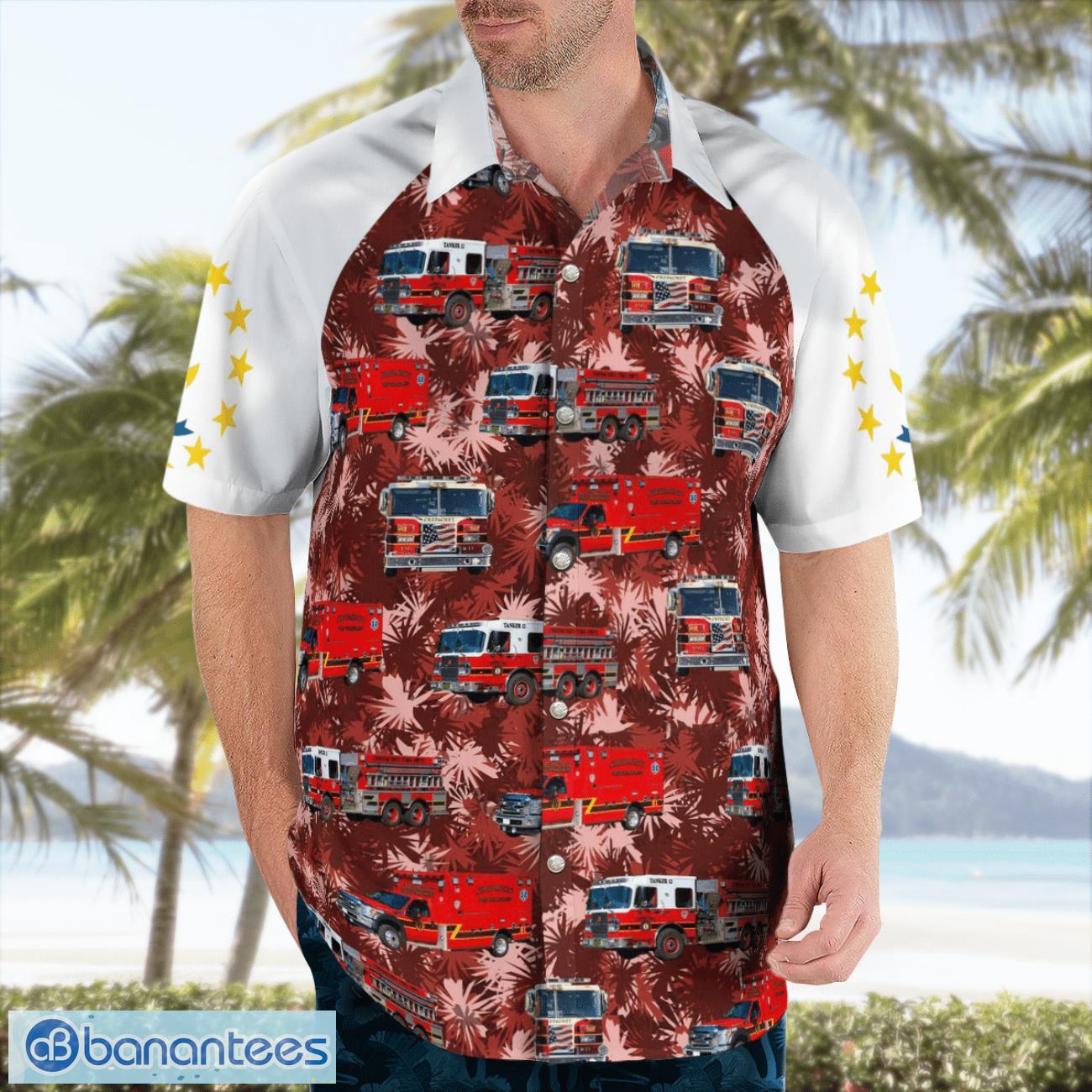 rhode island chepachet fire department hawaiian shirt beach shirt summer holiday gift 2 image Rhode Island Chepachet Fire Department Hawaiian Shirt Beach Shirt Summer Holiday Gift Product Photo 3