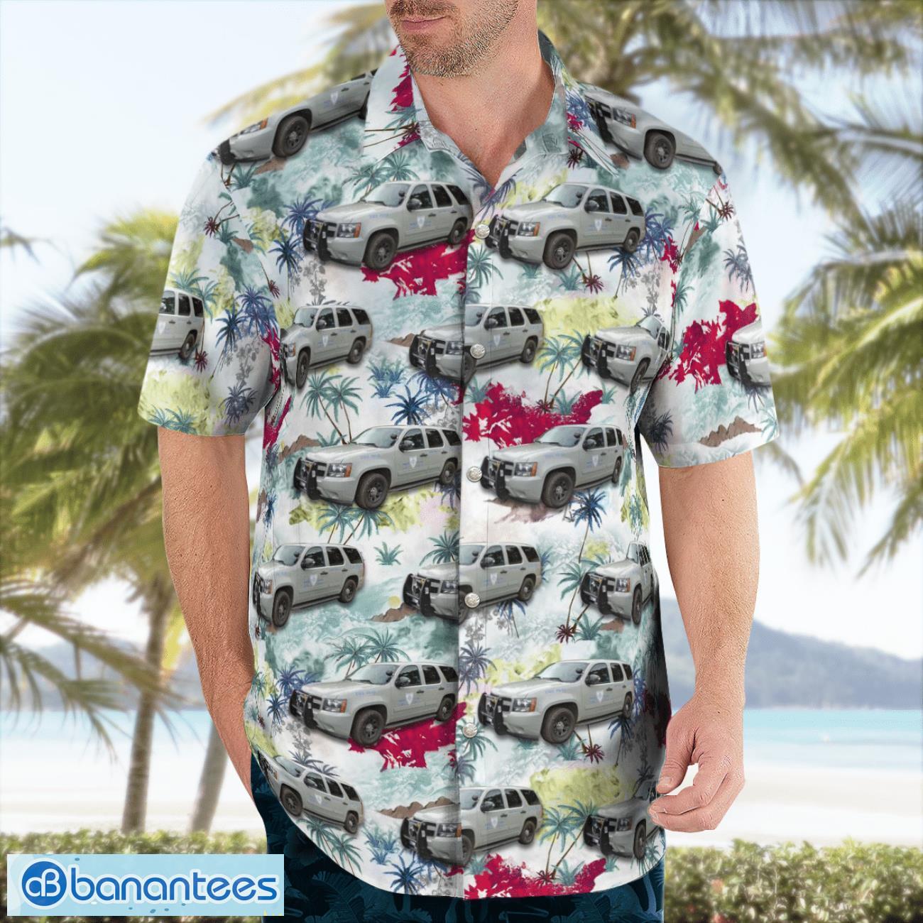 rhode island state police chevrolet tahoe aloha hawaiian shirt 2 image Rhode Island State Police Chevrolet Tahoe Aloha Hawaiian Shirt Product Photo 3