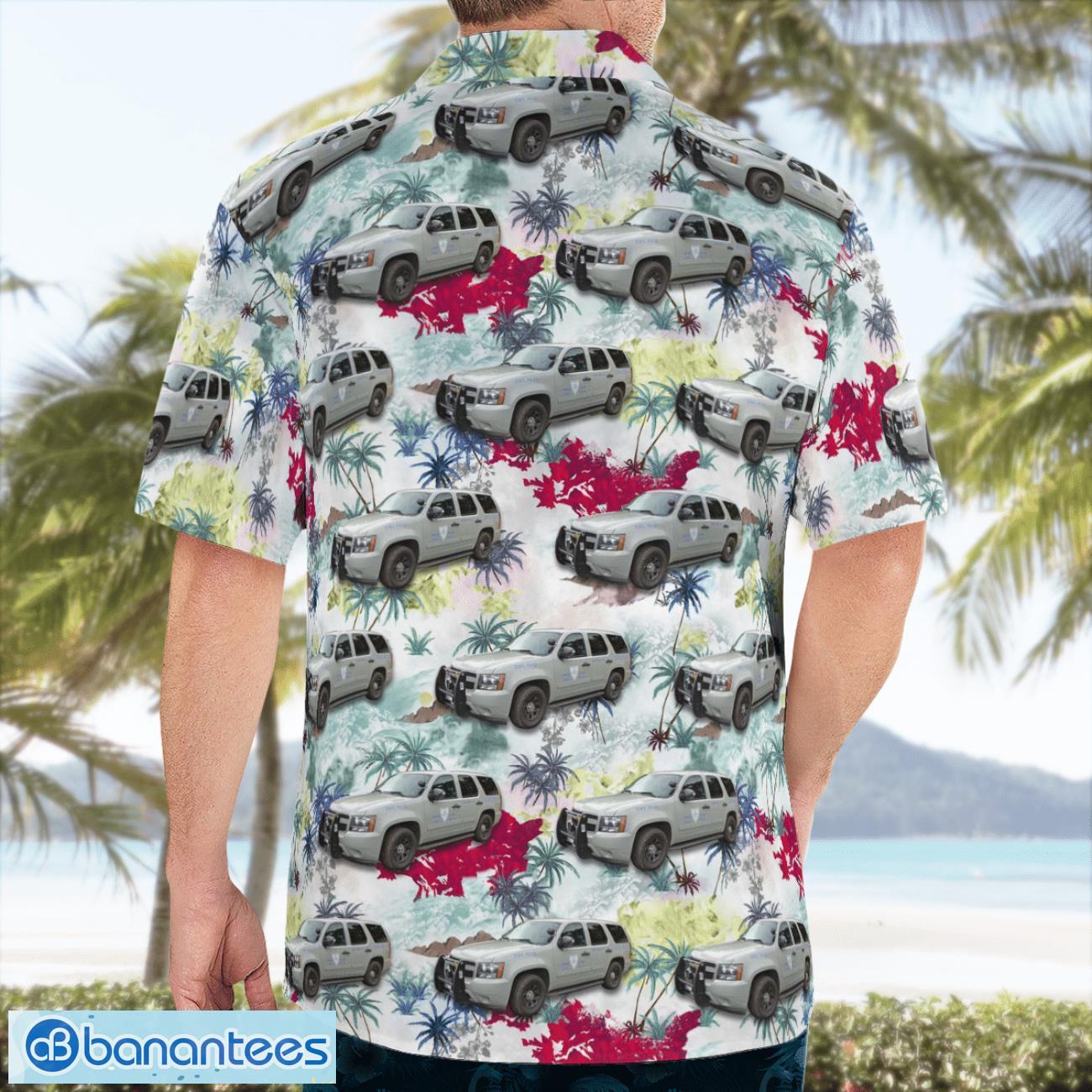 Rhode Island State Police Chevrolet Tahoe Aloha Hawaiian Shirt Rhode Island State Police Chevrolet Tahoe Aloha Hawaiian Shirt Product Photo 4