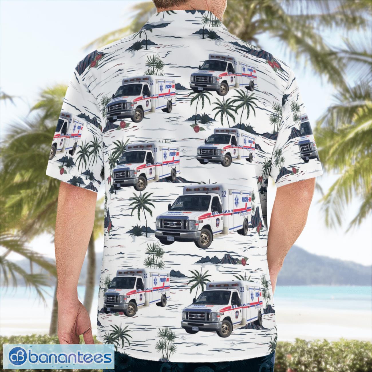 richmond british columbia pacific ems hawaiian shirt 1 image Richmond, British Columbia, Pacific-EMS Hawaiian Shirt Product Photo 2