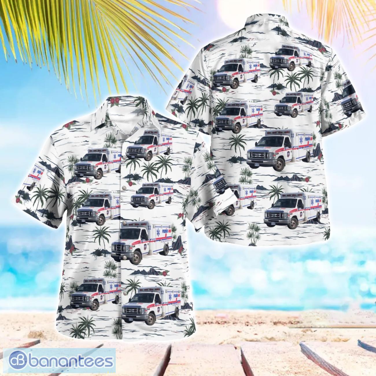 richmond british columbia pacific ems hawaiian shirt image Richmond, British Columbia, Pacific-EMS Hawaiian Shirt Product Photo 1