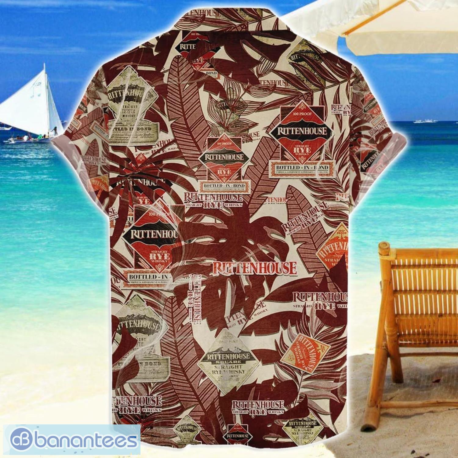 rittenhouse rye whiskey retro logo 3d hawaiian shirt for men and women 1 image Rittenhouse Rye Whiskey Retro Logo 3D Hawaiian Shirt For Men And Women Product Photo 2