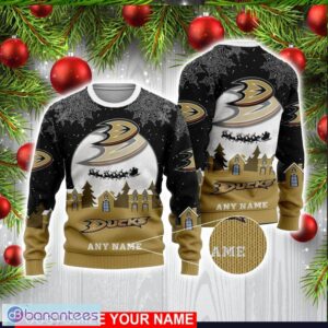 Custom Name NHL Anaheim Ducks 3D Sweater Christmas Holiday Gift Product Photo 1