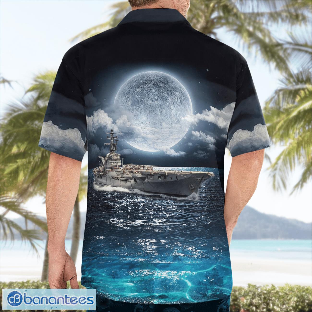 Royal Australian Navy HMAS Melbourne (R21) Hawaiian Shirt Royal Australian Navy HMAS Melbourne (R21) Hawaiian Shirt Product Photo 2