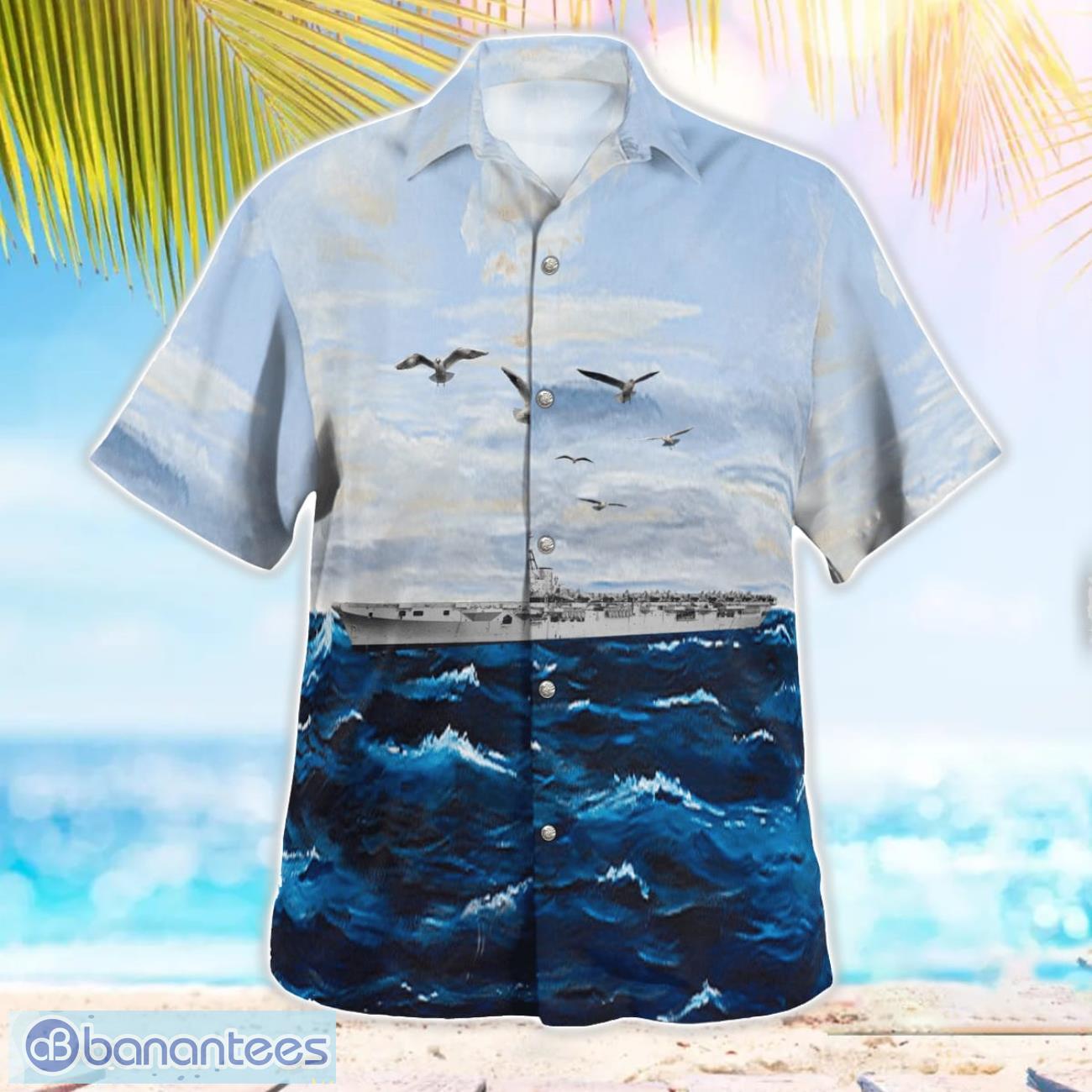royal australian navy hmas sydney r17 hawaiian shirt 2 image Royal Australian Navy HMAS Sydney (R17) Hawaiian Shirt Product Photo 3
