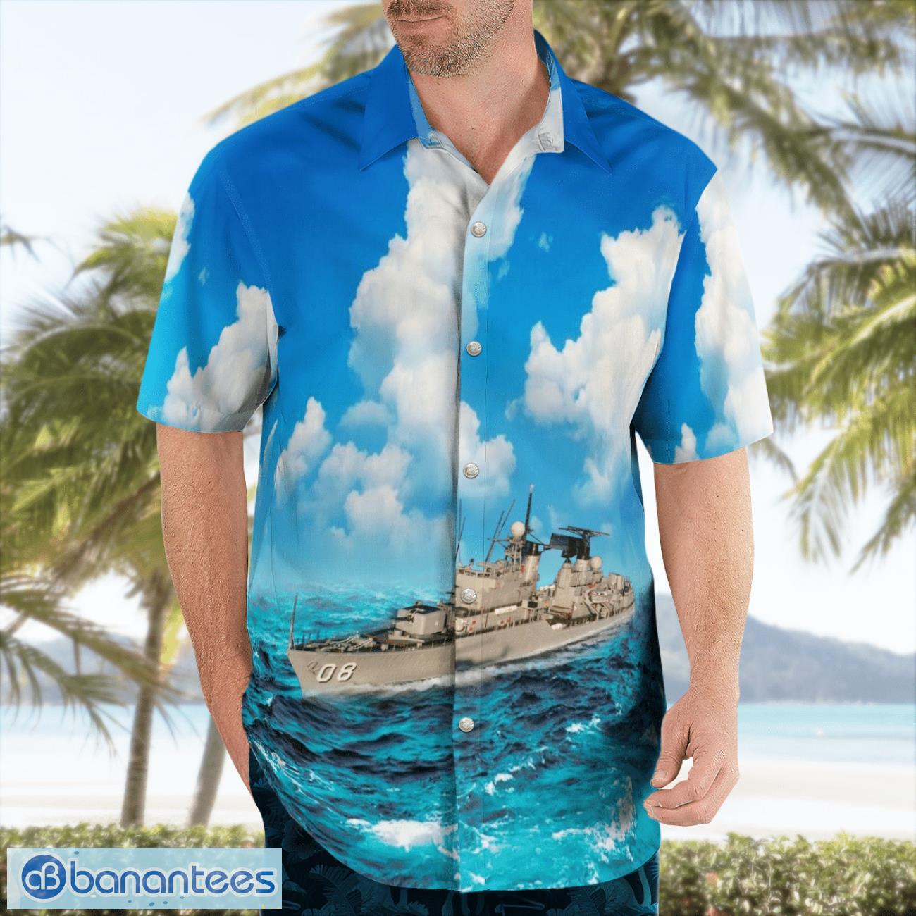 Royal Australian Navy HMAS Vendetta (D08) Hawaiian Shirt Royal Australian Navy HMAS Vendetta (D08) Hawaiian Shirt Product Photo 4