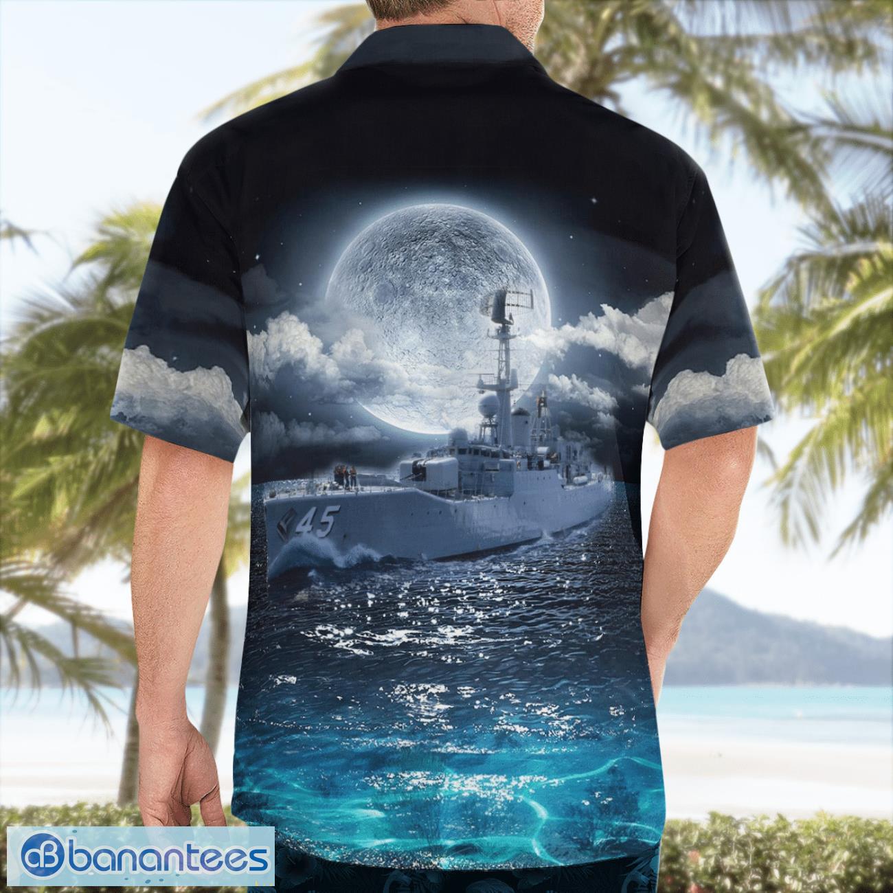 Royal Australian Navy HMAS Yarra (DE 45) Hawaiian Shirt Royal Australian Navy HMAS Yarra (DE 45) Hawaiian Shirt Product Photo 2