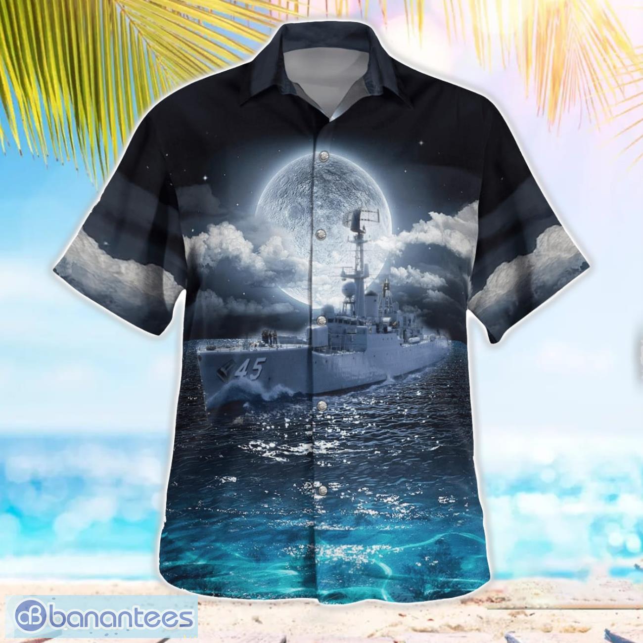 royal australian navy hmas yarra de 45 hawaiian shirt 2 image Royal Australian Navy HMAS Yarra (DE 45) Hawaiian Shirt Product Photo 3
