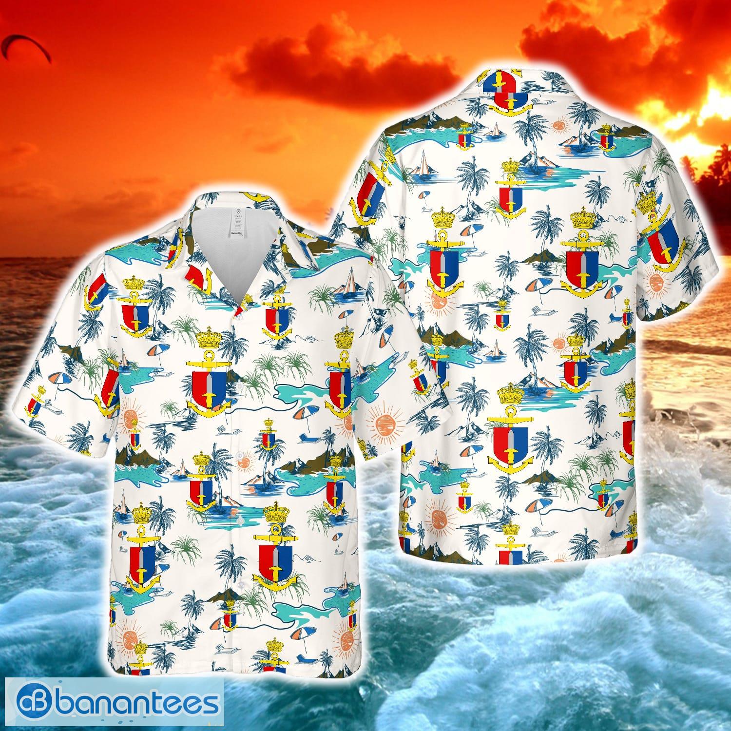 royal danish navy frogman corps hawaiian shirt image Royal Danish Navy Frogman Corps Hawaiian Shirt Product Photo 1