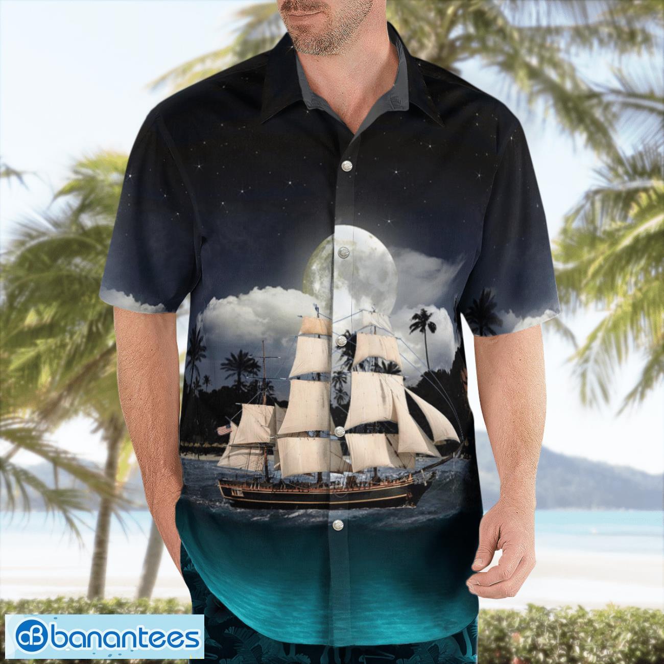 Royal Navy HMS Bounty 3D Summer Aloha Hawaiian Shirt Royal Navy HMS Bounty 3D Summer Aloha Hawaiian Shirt Product Photo 4