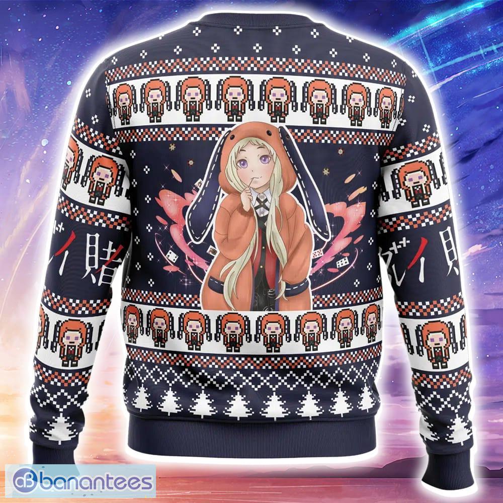 runa yomozuki kakegurui knitted xmas sweater trending holidays for men women fans 1 image Runa Yomozuki Kakegurui Knitted Xmas Sweater Trending Holidays For Men Women Fans - Runa Yomozuki Kakegurui Ugly Christmas Sweater_2