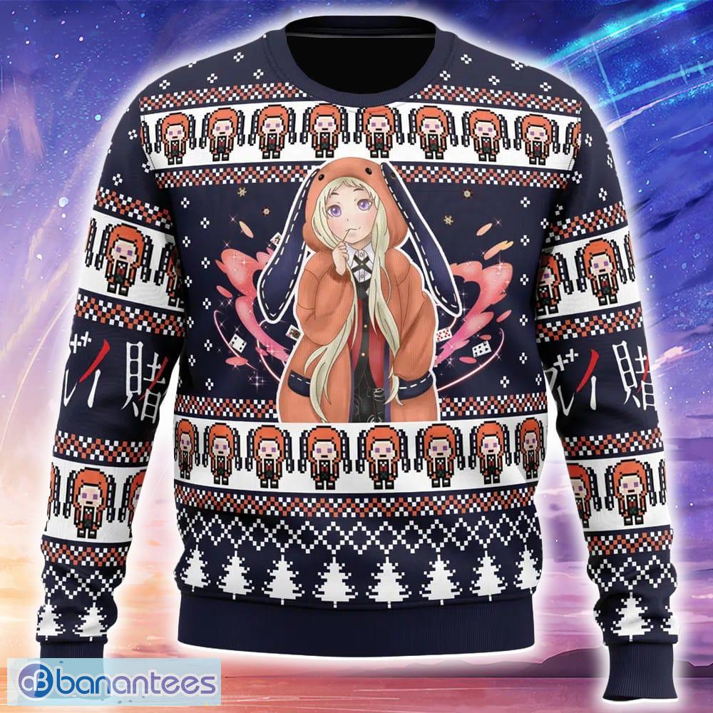 runa yomozuki kakegurui knitted xmas sweater trending holidays for men women fans image Runa Yomozuki Kakegurui Knitted Xmas Sweater Trending Holidays For Men Women Fans - Runa Yomozuki Kakegurui Ugly Christmas Sweater_1