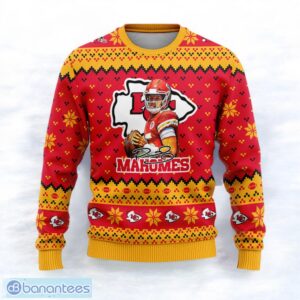 Kansas City Chiefs Patrick Mahomes I Love You 3000 Sport Player 3D Ugly Christmas Sweater Product Photo 2