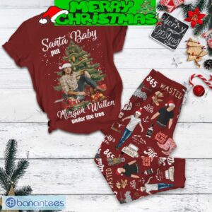 Santa Baby Put Morgan Walker Under The Tree Christmas Fleece Pajamas Set For Women Gift Christmas - Santa Baby Put Morgan Walker Under The Tree Christmas Fleece Pajamas Set-1