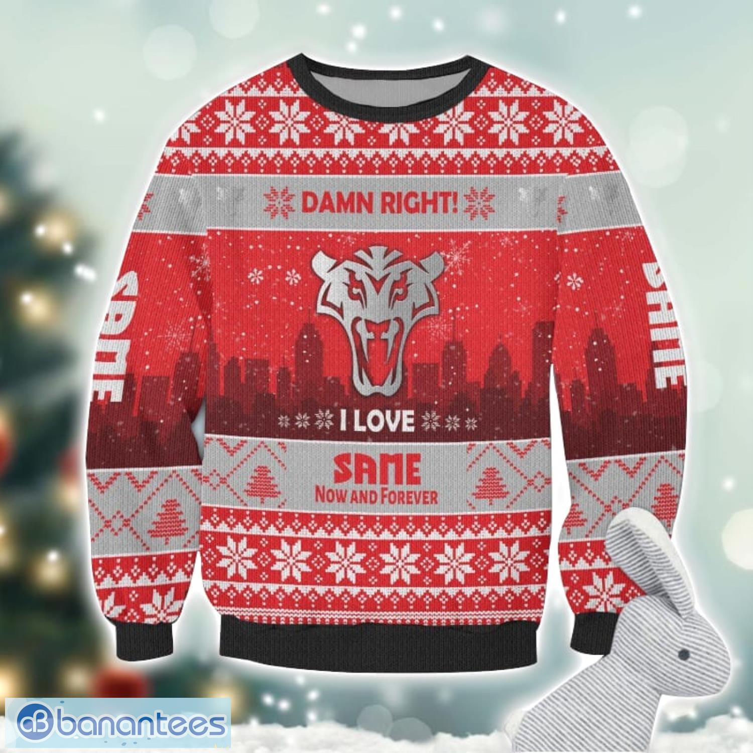 same damn right i lover same now and forever 3d ugly christmas sweater christmas gift 1 image Same Damn Right I Lover Same Now And Forever 3D Ugly Christmas Sweater Christmas Gift Product Photo 2
