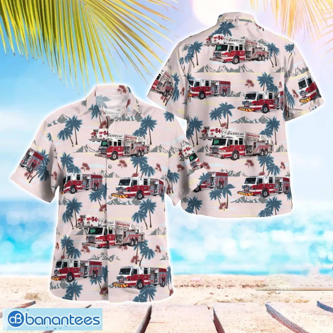 san carlos park fire department florida hawaiian shirt beach shirt for men and women image San Carlos Park Fire Department, Florida, Hawaiian Shirt Beach Shirt For Men And Women Product Photo 1