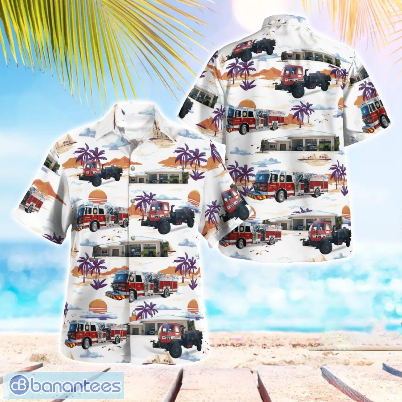 sanibel florida sanibel fire rescue district hawaiian shirt beach shirt for men and women image Sanibel, Florida, Sanibel Fire Rescue District Hawaiian Shirt Beach Shirt For Men And Women Product Photo 1