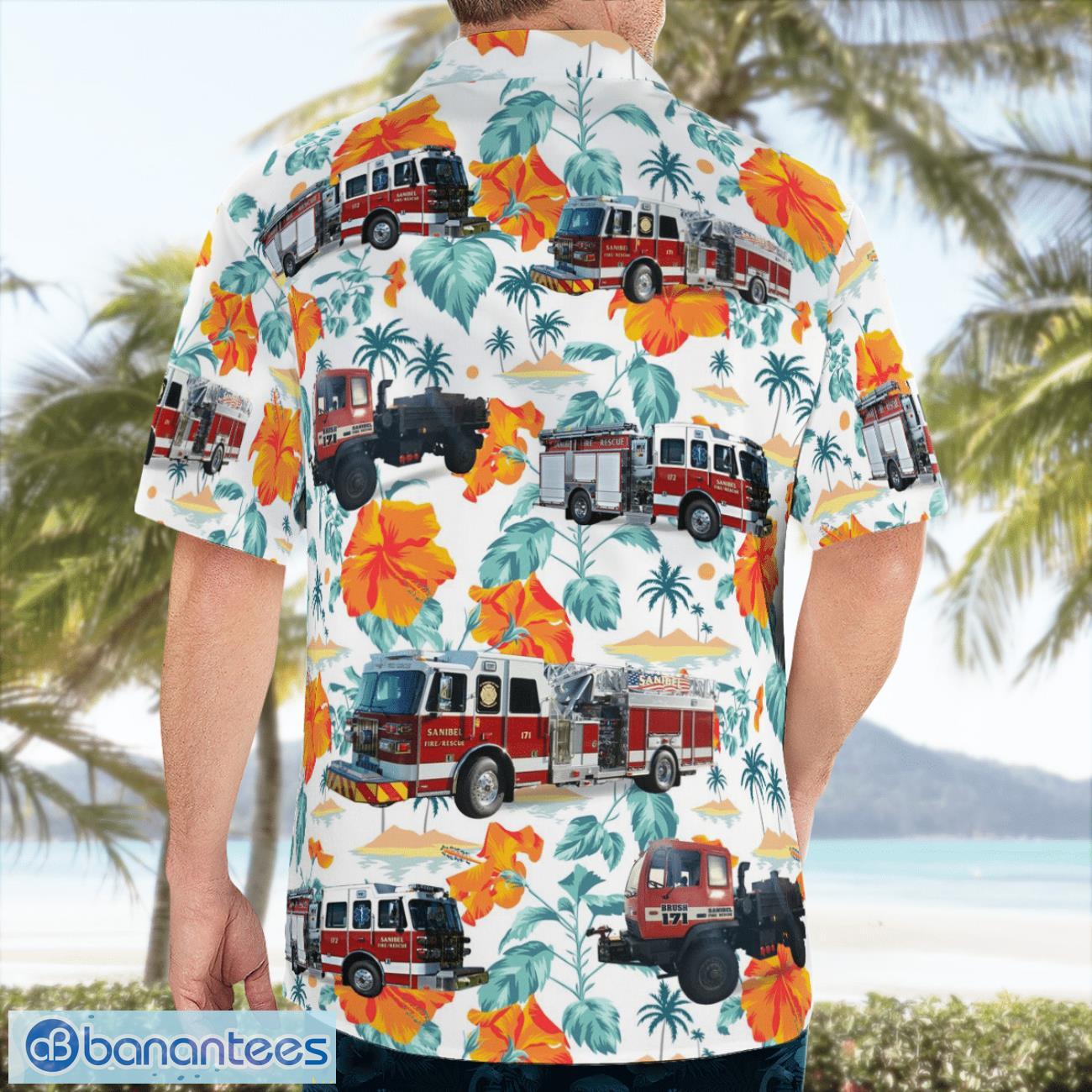 sanibel florida sanibel fire rescue district yellow flower hawaiian shirt beach shirt for men and women 1 image Sanibel, Florida, Sanibel Fire Rescue District Yellow Flower Hawaiian Shirt Beach Shirt For Men And Women Product Photo 2