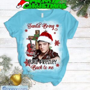 Santa Bring Elvis Presley Back To Me Pajamas Set Men Women For Fans - Santa Bring Elvis Presley Back To Me Pajamas Set-2
