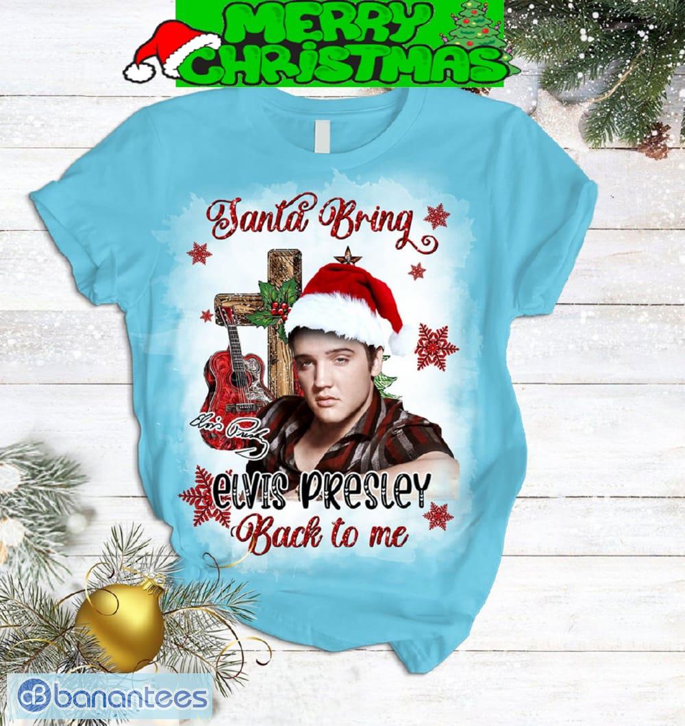 santa bring elvis presley back to me pajamas set men women for fans 1 image Santa Bring Elvis Presley Back To Me Pajamas Set Men Women For Fans - Santa Bring Elvis Presley Back To Me Pajamas Set-2