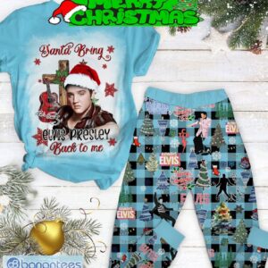 Santa Bring Elvis Presley Back To Me Pajamas Set Men Women For Fans - Santa Bring Elvis Presley Back To Me Pajamas Set-1