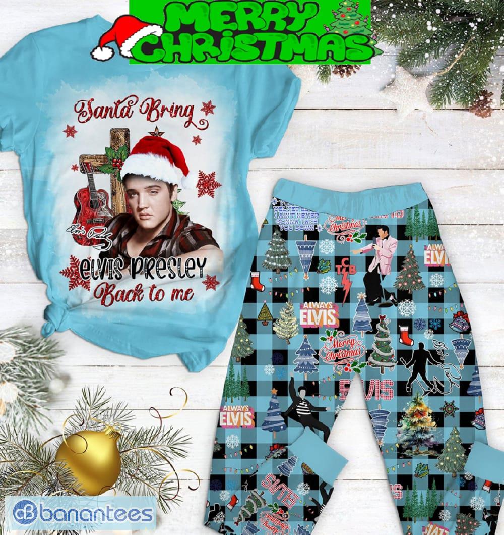 santa bring elvis presley back to me pajamas set men women for fans image Santa Bring Elvis Presley Back To Me Pajamas Set Men Women For Fans - Santa Bring Elvis Presley Back To Me Pajamas Set-1