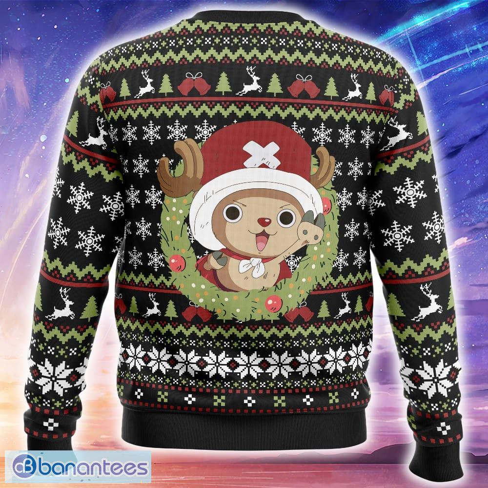 santa tony tony chopper one piece ugly christmas 3d sweater trending holidays for men women fans 1 image Santa Tony Tony Chopper One Piece Ugly Christmas 3D Sweater Trending Holidays For Men Women Fans - Santa Tony Tony Chopper One Piece Ugly Christmas Sweater_2