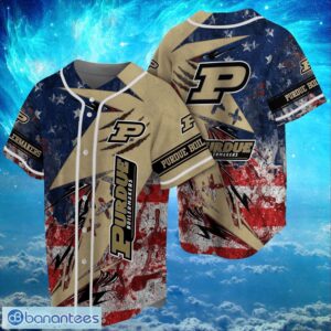 NCAA Purdue Boilermakers Logo Design Baseball Jersay Shirt Full Print Product Photo 1